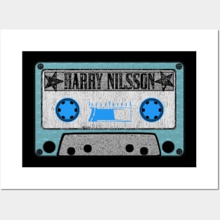 harry nilsson blue cassette Posters and Art